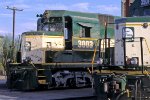Arizona & California GP30m #3003 after close encounter with big rig at Vidal 